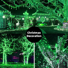 Load image into Gallery viewer, LetsFunny Green St. Patrick's Day 108ft 300 LED Christmas String Lights, Christmas Lights - UL Certified Outdoor & Indoor Fairy Lights Christmas Tree, Patio, Garden, Wedding, Holiday Decoration