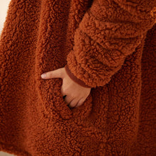 Load image into Gallery viewer, LetsFunny Oversized Blanket Sweatshirt, Plush Fleecehug Hoodie Wearable Blanket with Pocket, Super Warm Cozy Sweatshirt Hooded Blanket for Adult Women Men Teens, One Size Fits All