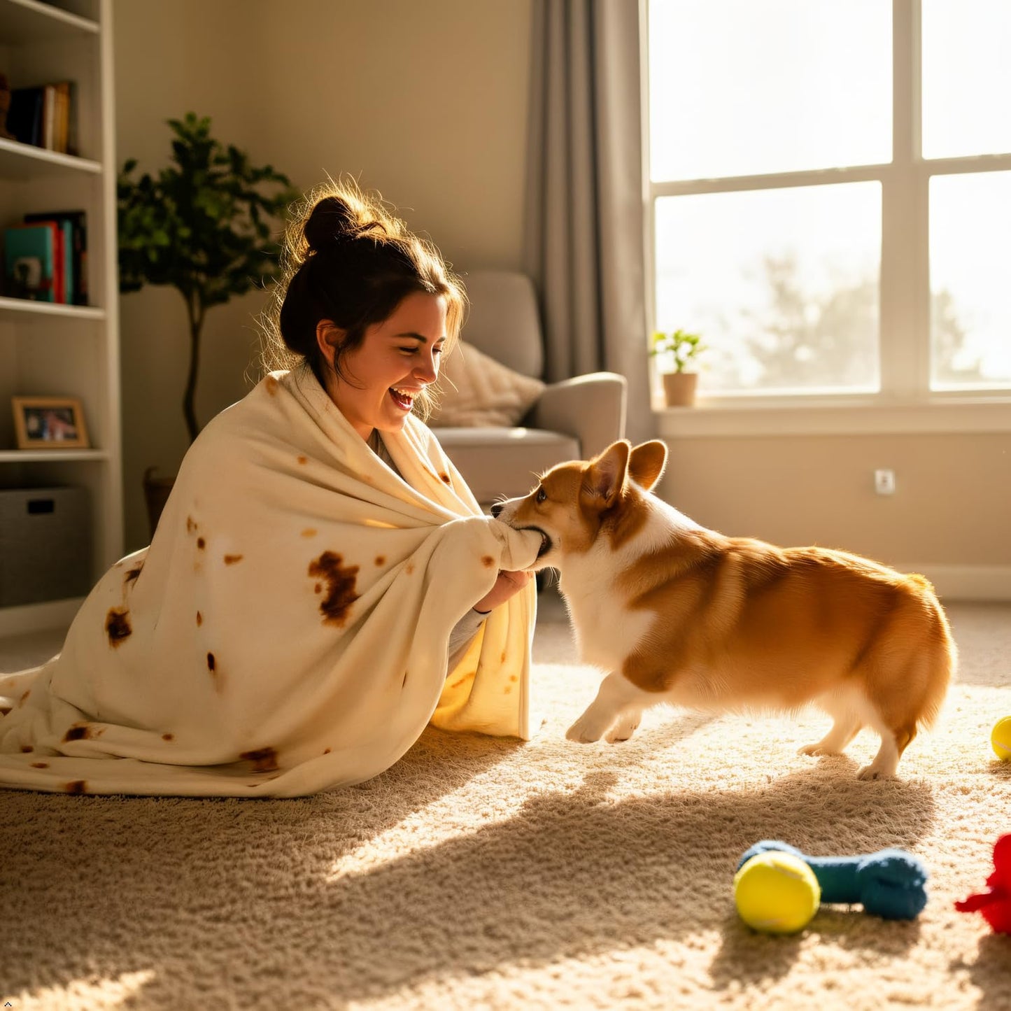 Burrito Tortilla Throw Blankets for Adults Teen Kids, Double Sided Tortilla Taco Wrap Blankets, Novelty Realistic Flannel Food Round Blankets, Unique Funny Gift for Girl Women
