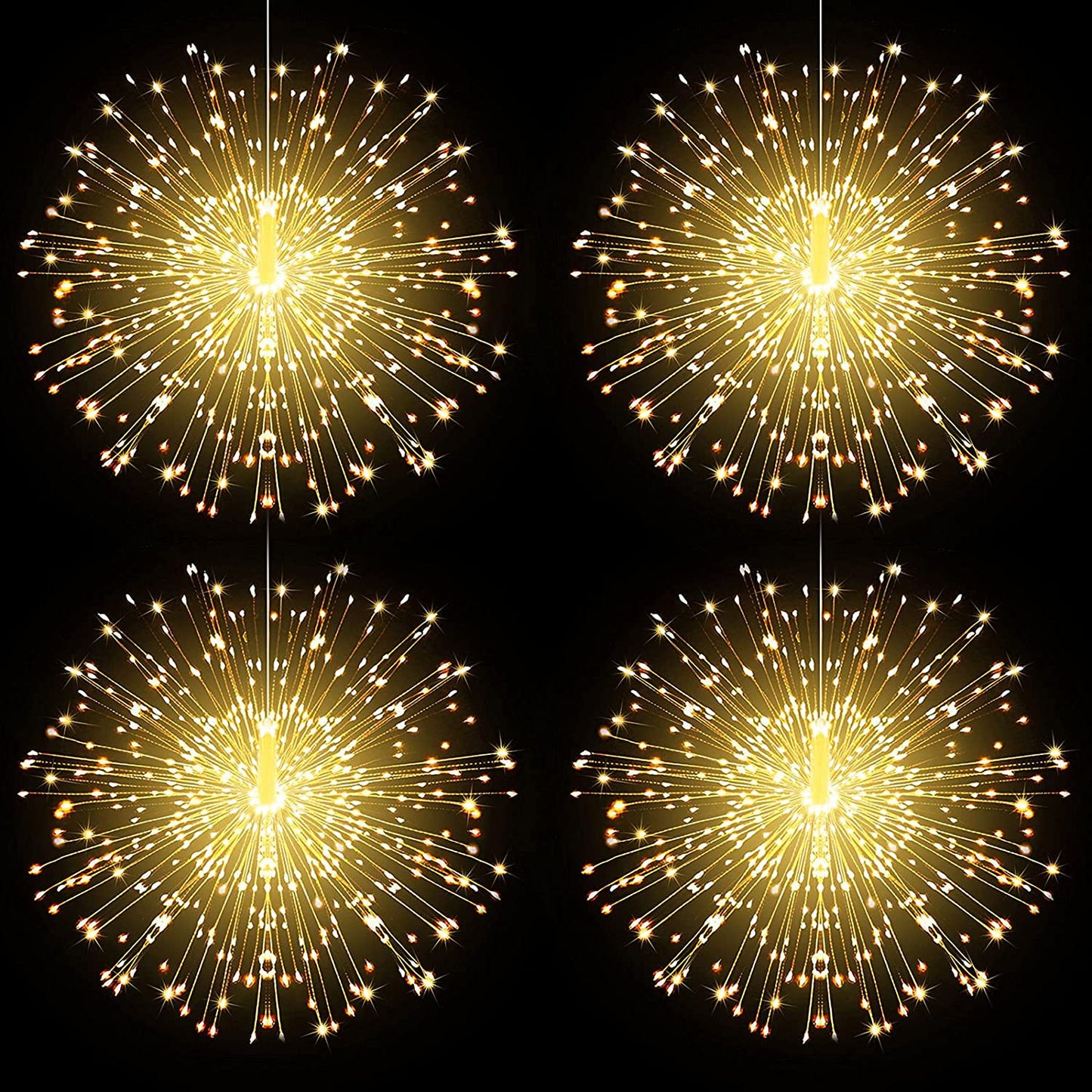 Fairy Lights Battery Operated Wire Lights,225 LED DIY 8 Modes Dimmable Lights with Remote Control, Waterproof Decorative Hanging Starburst Lights for Christmas, Home, Patio, Indoor Outdoor Decoration
