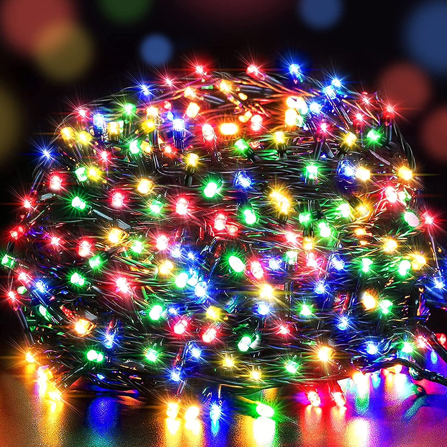 LetsFunny Green St. Patrick's Day 108ft 300 LED Christmas String Lights, Christmas Lights - UL Certified Outdoor & Indoor Fairy Lights Christmas Tree, Patio, Garden, Wedding, Holiday Decoration