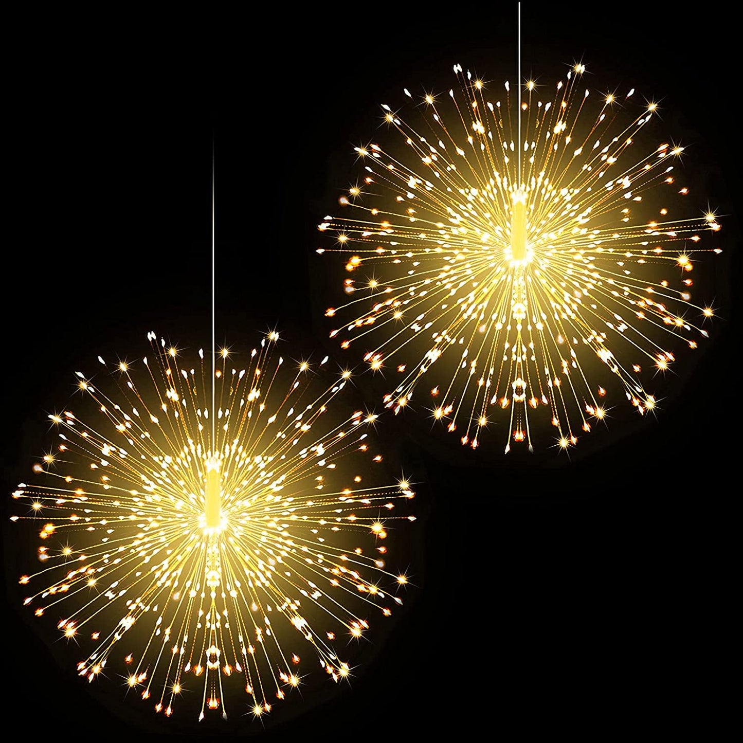 Fairy Lights Battery Operated Wire Lights,225 LED DIY 8 Modes Dimmable Lights with Remote Control, Waterproof Decorative Hanging Starburst Lights for Christmas, Home, Patio, Indoor Outdoor Decoration