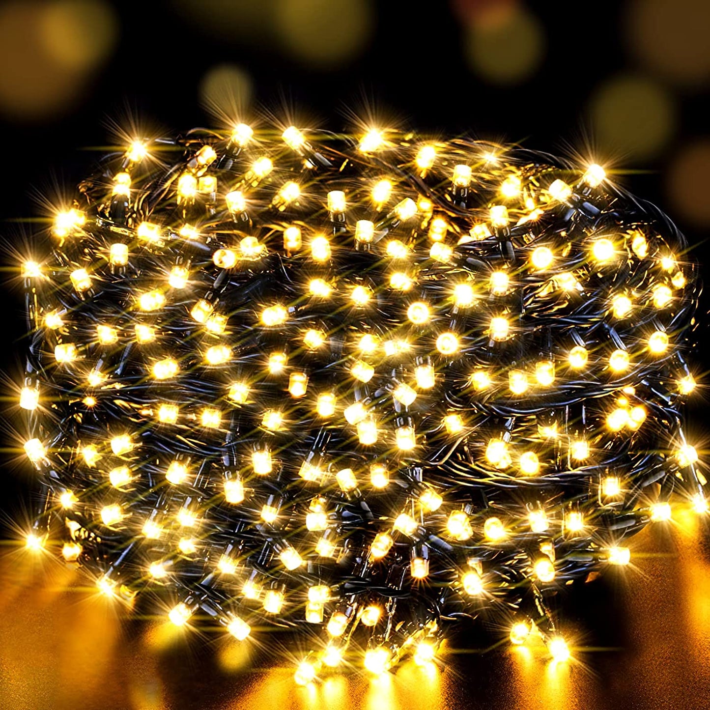 LetsFunny Green St. Patrick's Day 108ft 300 LED Christmas String Lights, Christmas Lights - UL Certified Outdoor & Indoor Fairy Lights Christmas Tree, Patio, Garden, Wedding, Holiday Decoration