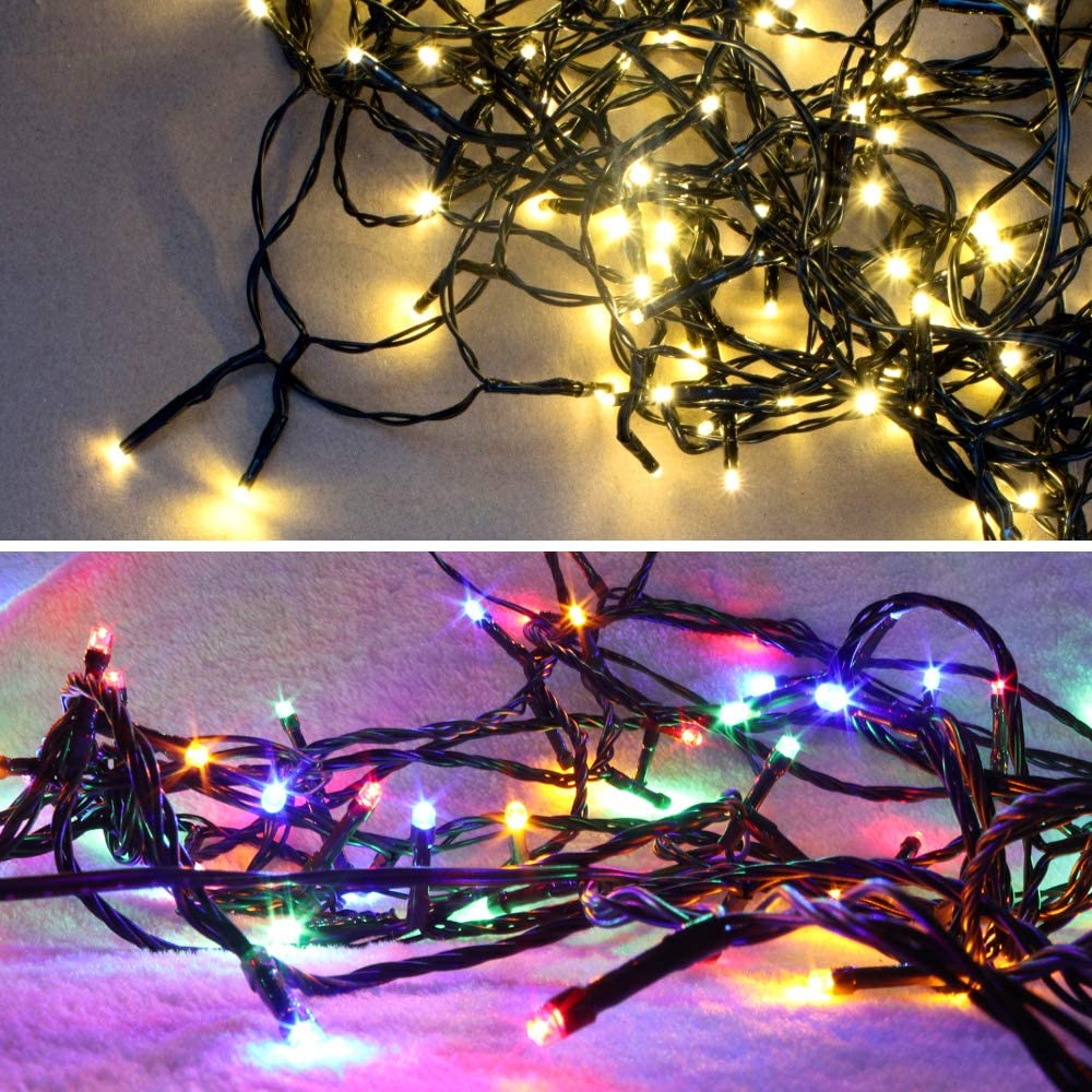 LetsFunny Green St. Patrick's Day 108ft 300 LED Christmas String Lights, Christmas Lights - UL Certified Outdoor & Indoor Fairy Lights Christmas Tree, Patio, Garden, Wedding, Holiday Decoration