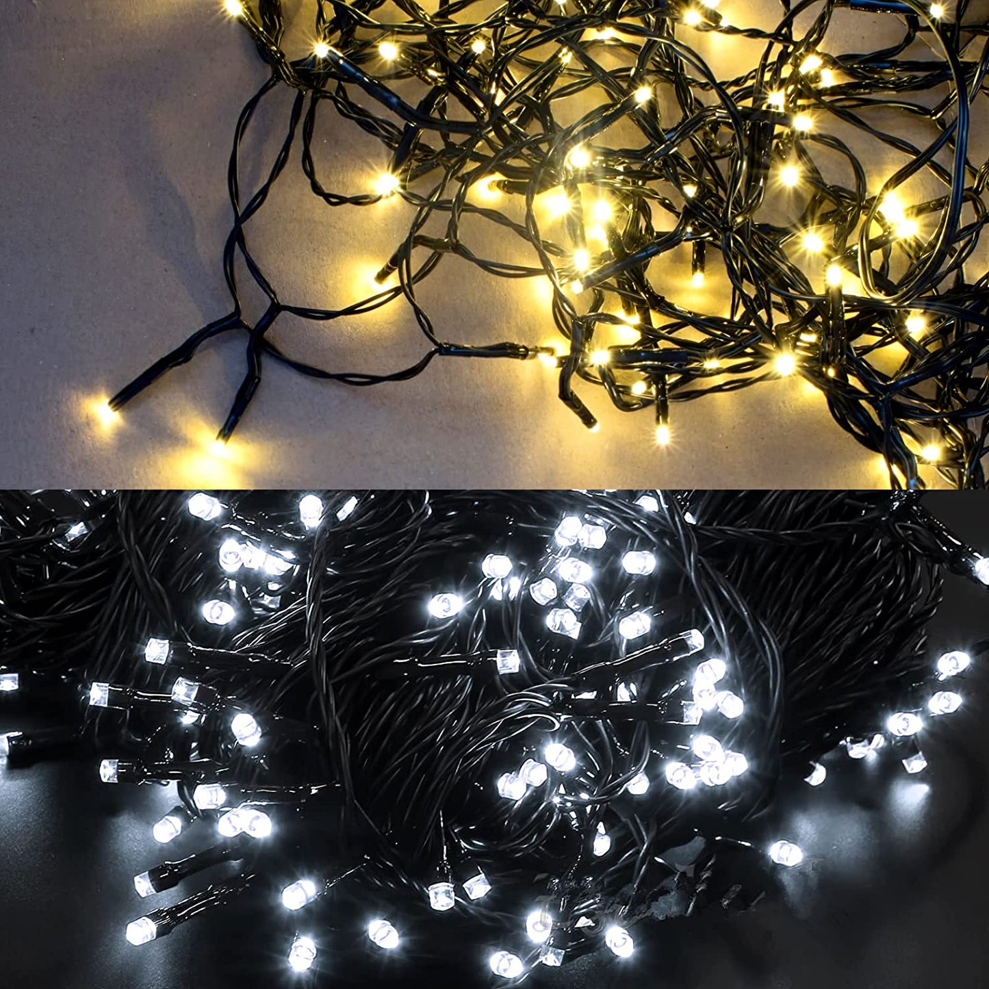 LetsFunny Green St. Patrick's Day 108ft 300 LED Christmas String Lights, Christmas Lights - UL Certified Outdoor & Indoor Fairy Lights Christmas Tree, Patio, Garden, Wedding, Holiday Decoration