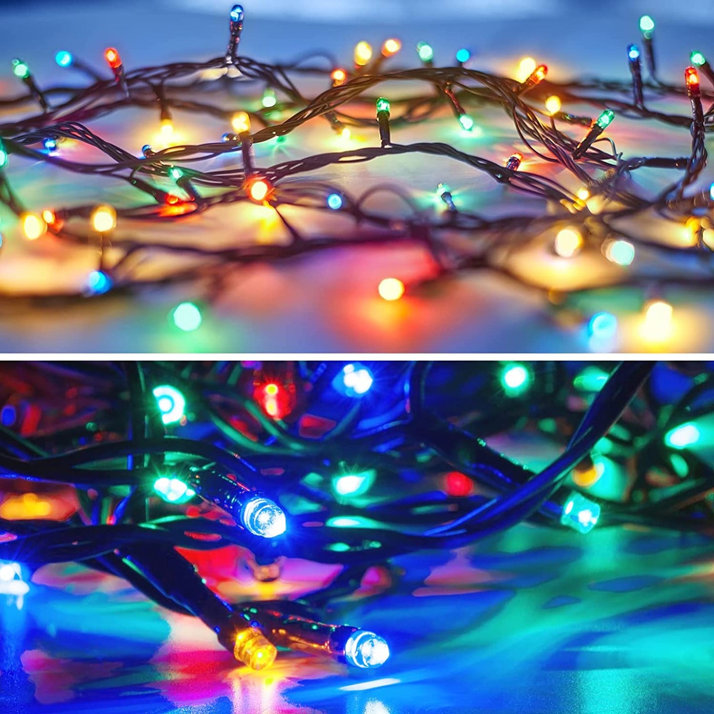 LetsFunny Green St. Patrick's Day 108ft 300 LED Christmas String Lights, Christmas Lights - UL Certified Outdoor & Indoor Fairy Lights Christmas Tree, Patio, Garden, Wedding, Holiday Decoration