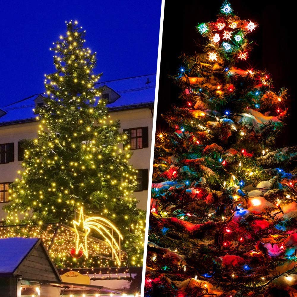 LetsFunny Green St. Patrick's Day 108ft 300 LED Christmas String Lights, Christmas Lights - UL Certified Outdoor & Indoor Fairy Lights Christmas Tree, Patio, Garden, Wedding, Holiday Decoration