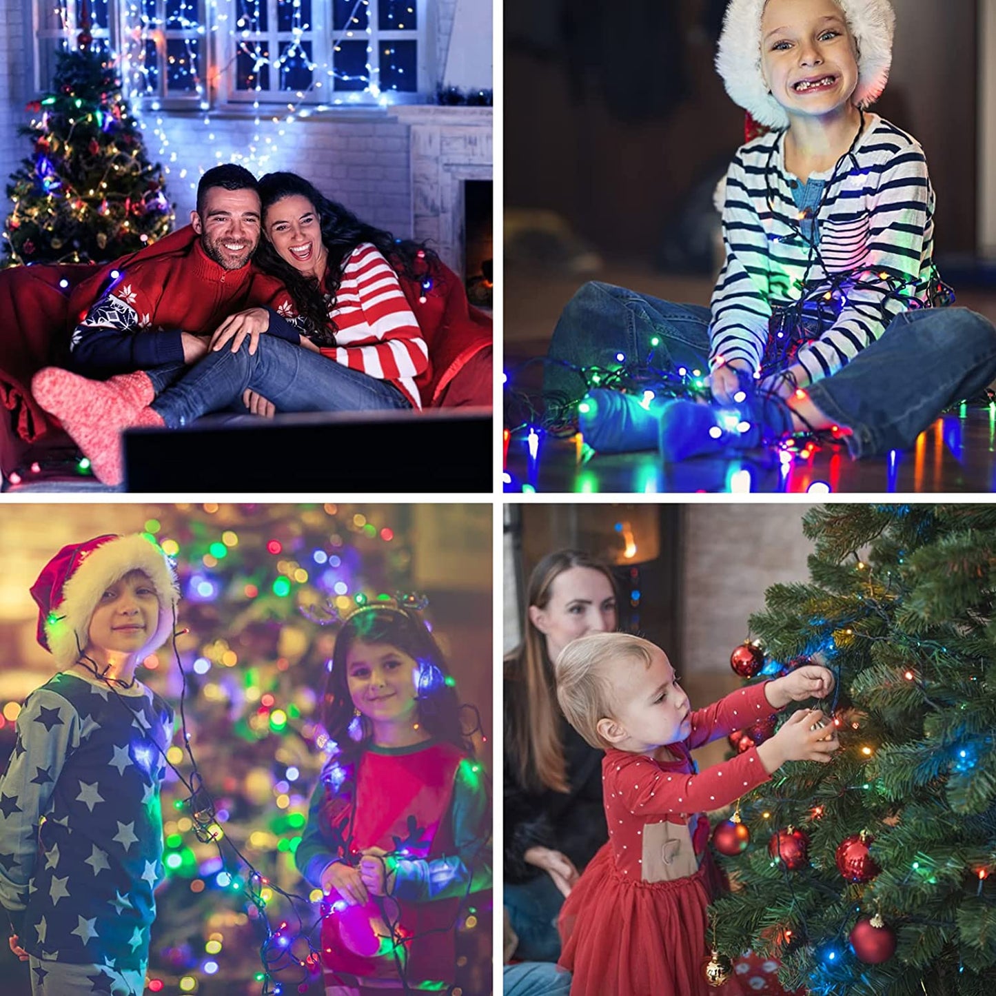 LetsFunny Green St. Patrick's Day 108ft 300 LED Christmas String Lights, Christmas Lights - UL Certified Outdoor & Indoor Fairy Lights Christmas Tree, Patio, Garden, Wedding, Holiday Decoration