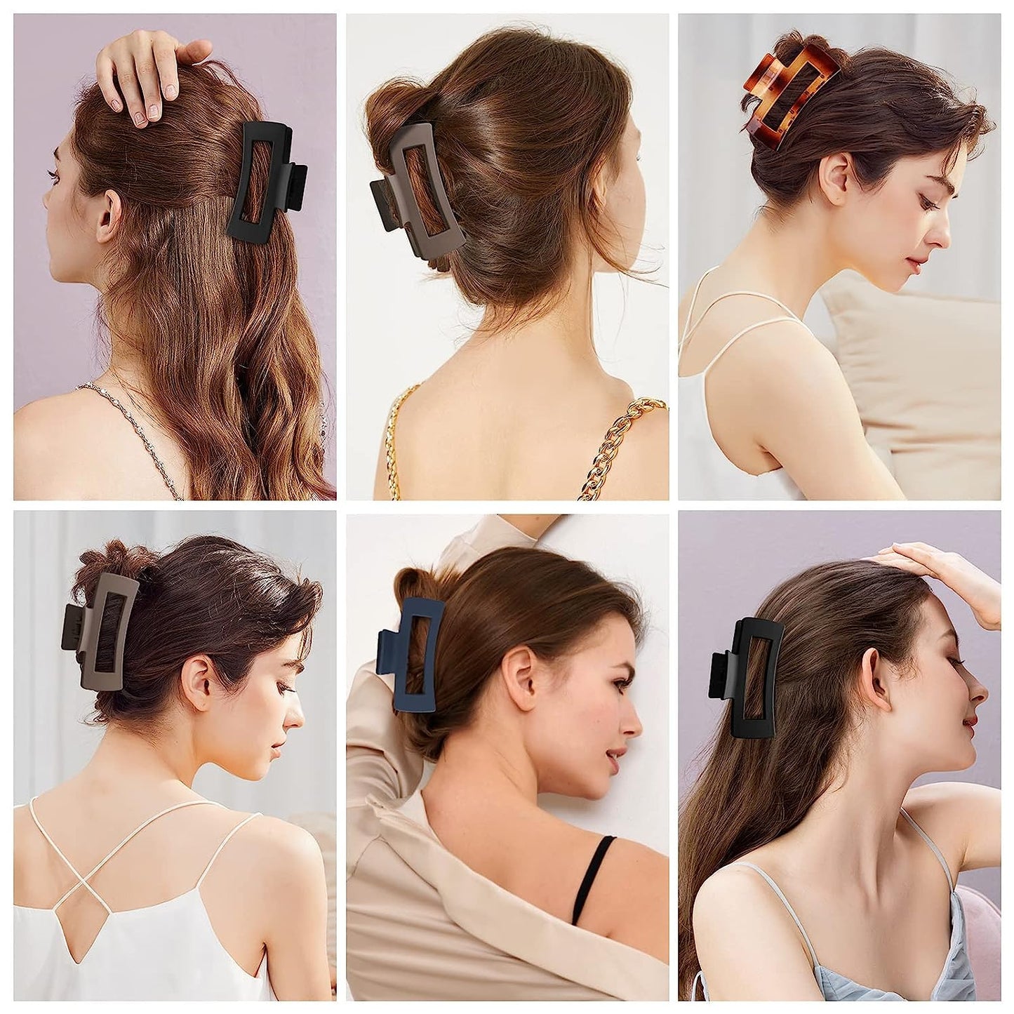 Large Hair Claw Clips, LetsFunny 4.13" Hair Clips for Thick Hair/Thin Hair, Strong Hold Nonslip Big Hair Clip Fashion Hair Styling Accessories Birthday Business Christmas Gifts for Women Girls