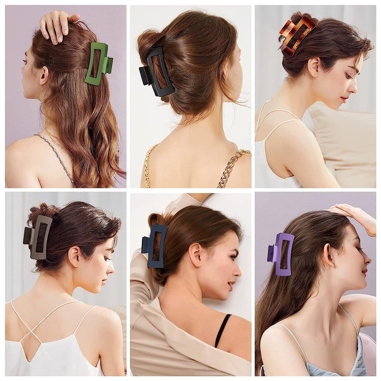 Large Hair Claw Clips, LetsFunny 4.13" Hair Clips for Thick Hair/Thin Hair, Strong Hold Nonslip Big Hair Clip Fashion Hair Styling Accessories Birthday Business Christmas Gifts for Women Girls