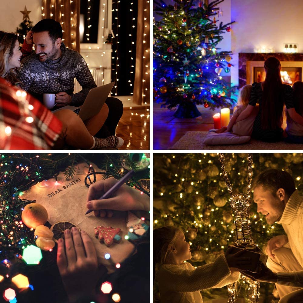 LetsFunny Green St. Patrick's Day 108ft 300 LED Christmas String Lights, Christmas Lights - UL Certified Outdoor & Indoor Fairy Lights Christmas Tree, Patio, Garden, Wedding, Holiday Decoration