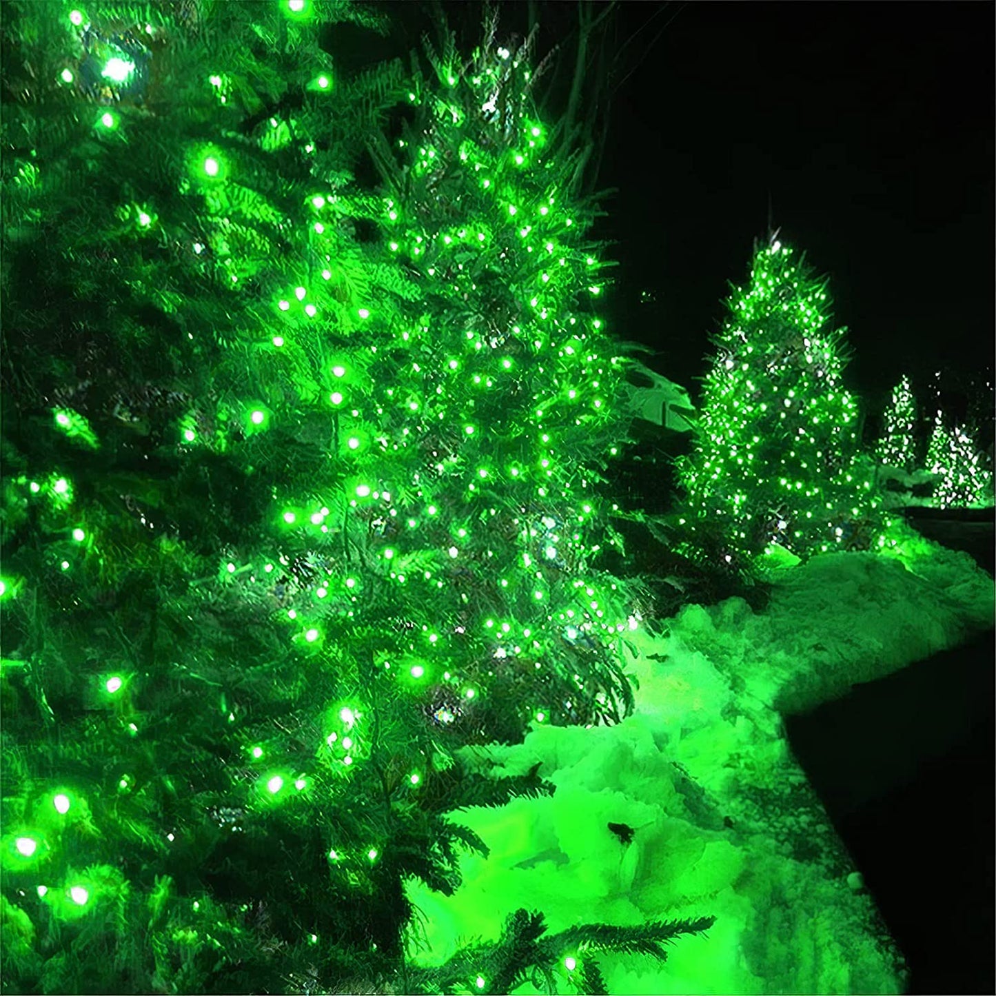LetsFunny Green St. Patrick's Day 108ft 300 LED Christmas String Lights, Christmas Lights - UL Certified Outdoor & Indoor Fairy Lights Christmas Tree, Patio, Garden, Wedding, Holiday Decoration